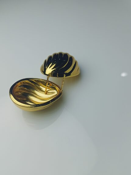 Chunky Gold Sculpted Dome Drop Earrings | Vintage Inspired Statement Jewelry