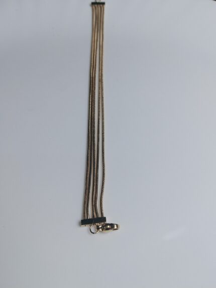 Chic Multi-Strand Liquid Gold Chain Bracelet | 4-Layer Herringbone Style